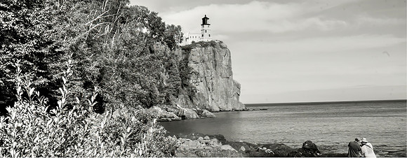 Split Rock Lighthouse b&w