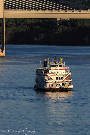 Steamboat at a Stillwater Sunset-PVH