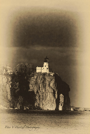 Split Rock Lighthouse-old style and warming filter