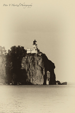 Split Rock Ligthouse B+W old style print-SharpenAI-Motion-DeNoiseAI-severe-noise_001